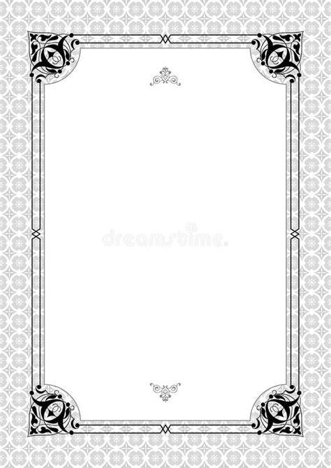 Document Background Stock Vector Illustration Of Ornament 24408232