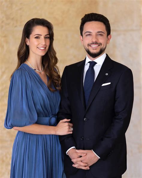 Crown Prince Hussein Of Jordan And Rajwa Al Saif Release Their First Portrait As An Engaged Couple