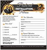 Pastor Installation Service Bulletin