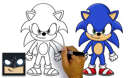 Pencil, fine liner and ciao copic markers used to make this. How To Draw Sonic The Hedgehog | Step By Step Tutorial ...