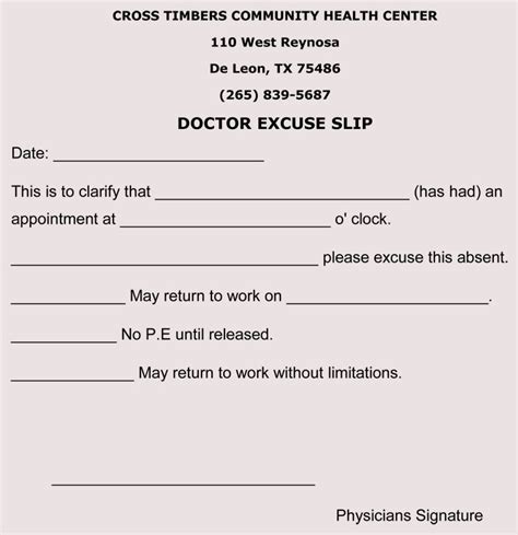 Share your family excuses for excuses for leave from office. Utilizing Doctors Excuses « Fake Doctors Note Templates ...