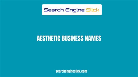 Aesthetic Business Names