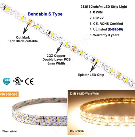 Zigzag Bendable Flexible Led Strip Light With 164 40w 300 Diodes 2835 Derun Led