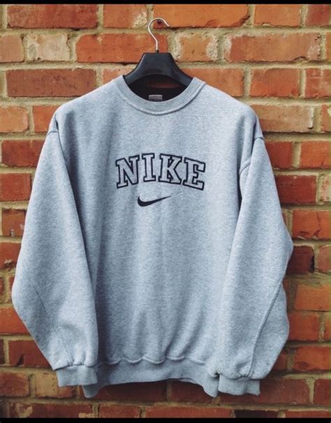 Sweater Nike Vintage Pullover Oversized Sweater Sweat Shirt Winter