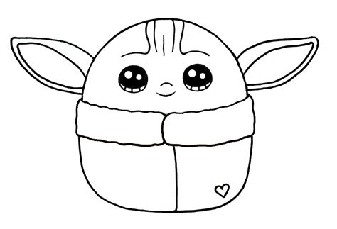 Baby Yoda Coloring Pages For Adults Coloring Pages