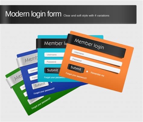 Improved Login Forms 30278 Web Graphics Graphics