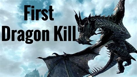Skyrim Remastered Killing Dragon Sahloknir Youtube
