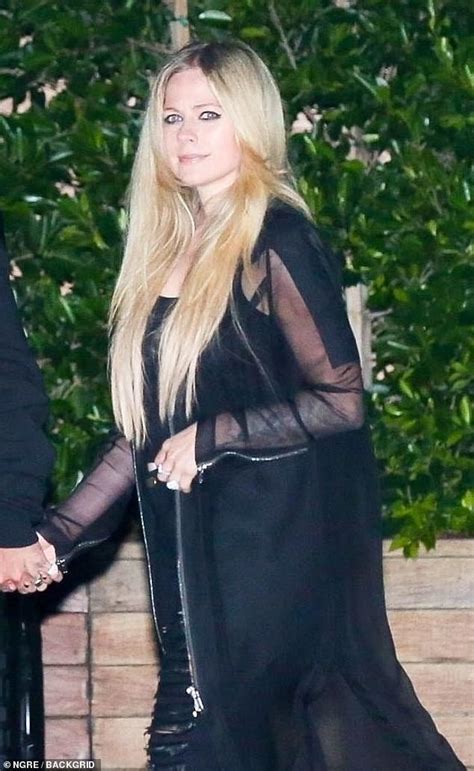 Avril Lavigne Flashes Midriff As She And Mod Sun Twin In Black On Date Night In Malibu Daily