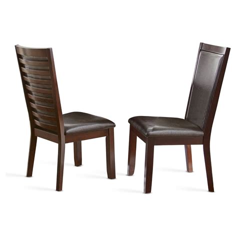 Steve Silver Co Brianna Contemporary Faux Leather Dining Side Chair