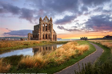 Whitby Abbey Shot From The Road Whitby Yorkshire England The