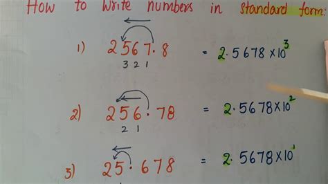 Easyway To Express The Decimal Numbers Into Standard Form Exponents And