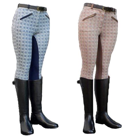 Ladies Horse Riding Twotone Stretch Showing Jumping Breeches Jodhpurs