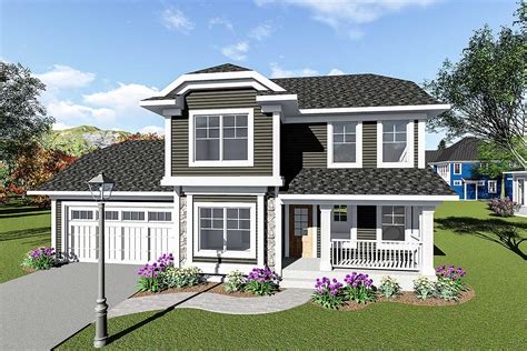 Two Story House Plan With Front To Back Great Room 890044ah