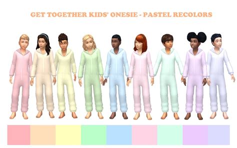 Maithsims — I Recolored A Kids Onesie From Get Together In 9 Sims