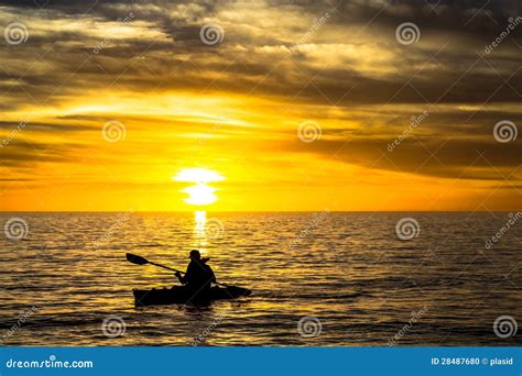 Fisherman And Sunset Stock Photo Image Of Relaxation 28487680