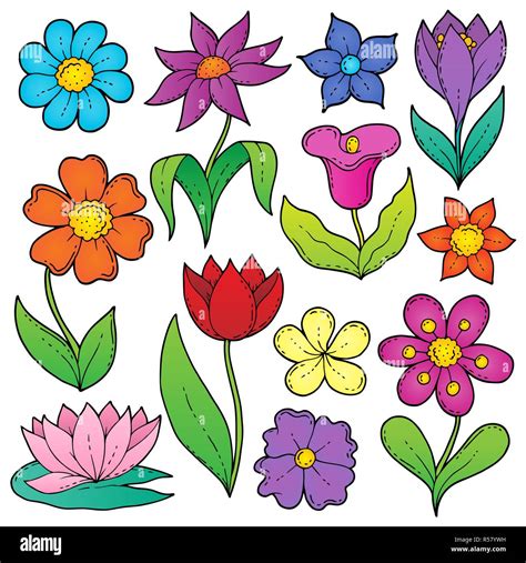Las Mejores 136 Flores Coloreadas Para Dibujar