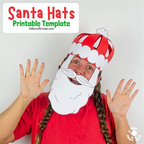 Paper Santa Hat Craft To Make And Wear Kids Craft Room