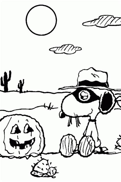 Charlie Brown Halloween Coloring Sheets