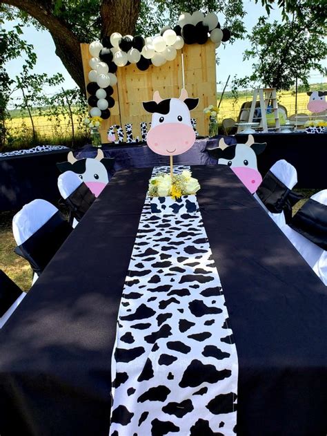 Cow Print Theme Party Cow Birthday Parties Farm Animals Birthday