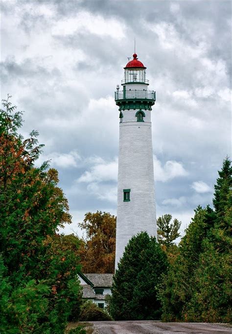 Presque Isle Lighthouse Michigan By Ralph Yakaboski Pinned By
