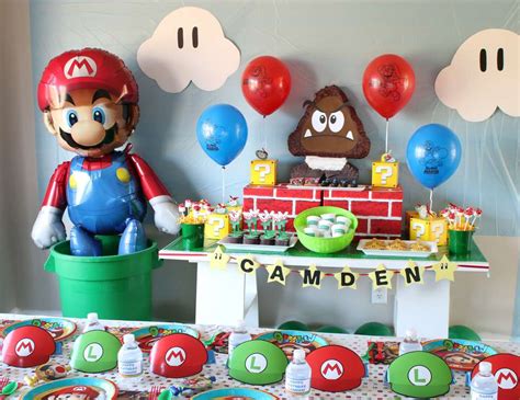 Mario And Luigi Birthday Party Ideas
