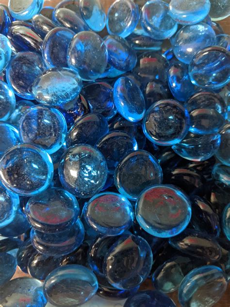 Dark Blue Glass Pebble