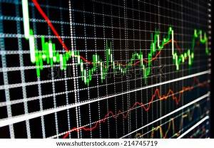 Stock Market Graph Bar Chart Stock Stock Photo Royalty