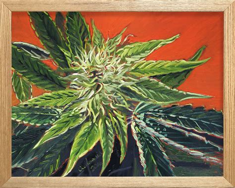 Weed Plant Painting