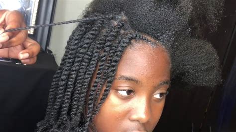 Two Strand Twist On Blown Out Natural Hair Free Video