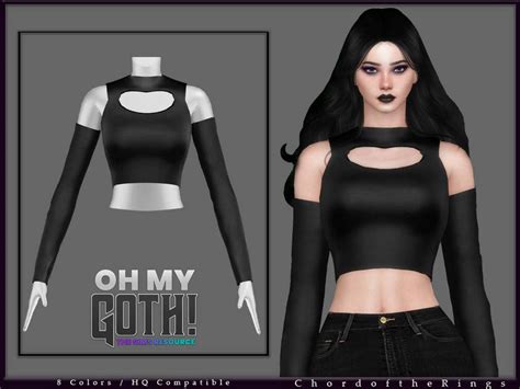 Oh My Goth Gothic Top The Sims 4 Catalog