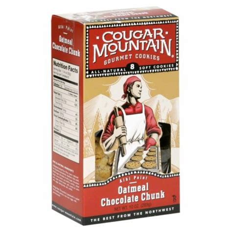 Cougar Mountain Oatmeal Chocolate Chip Cookies 8 Count 10 Oz Fred Meyer