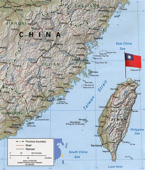 Map is showing taiwan, an island country north of the philippines and off the southeastern coast of taiwan has a population of 23.5 million (2015); Taiwan Map, Taipei - Asia