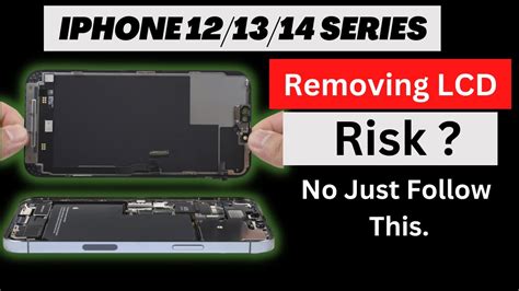 How To Safely Remove Iphone 121314 Lcd Youtube