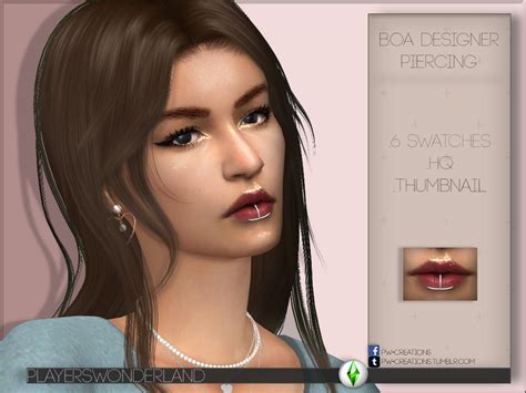 The Sims Resource Boa Designer Lip Piercing