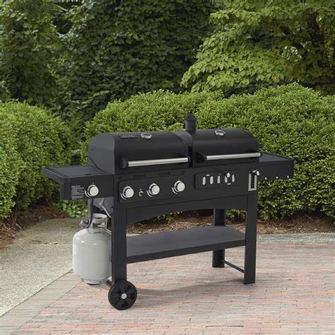 These efficient bbq grill smoker are perfect for outdoor bbq parties. Smoke Hollow Combination BBQ Grill with Side Burner