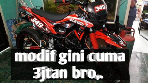 Yamaha Byson Modif Trail Supermoto Pake Rangka Asli Bag 2 Pasang