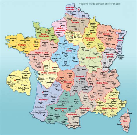 Carte De La France Complete My Blog