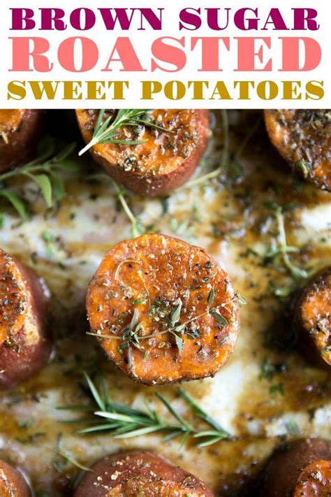 Brown Sugar And Herb Roasted Sweet Potatoes Recipe