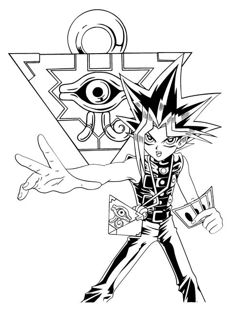Yu Gi Oh Coloring Pages Free Coloring Pages