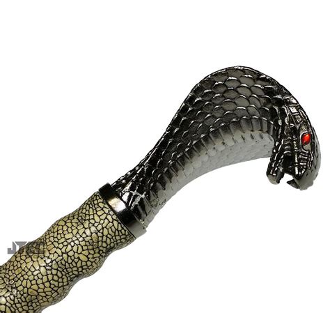 King Cobra Head Handle 425 Katana Snake Skin Scabbard Samurai Sword