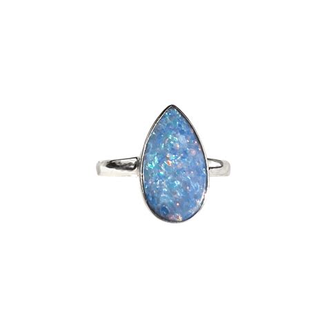 Opal Drop Ring