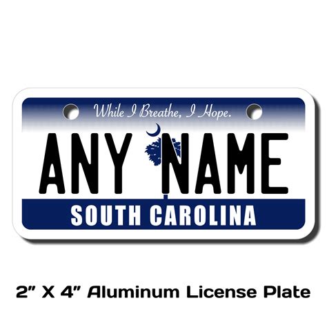 South Carolina Replica State License Plate For Bikes Bicycles Atvs