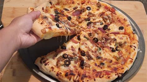 Mushroom And Olive Pizza With Fresh Herbshow To Make Mushroom Pizza At