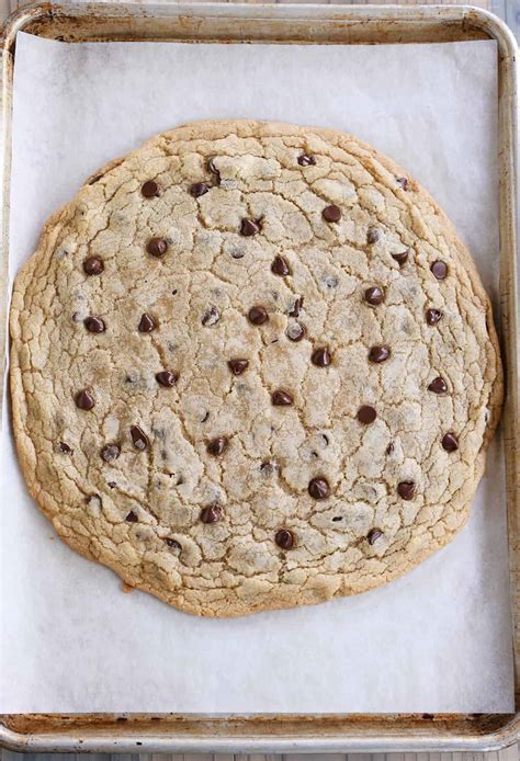Giant Chocolate Chip Cookie Perfect For A Bake Sale Mel S Kitchen Cafe