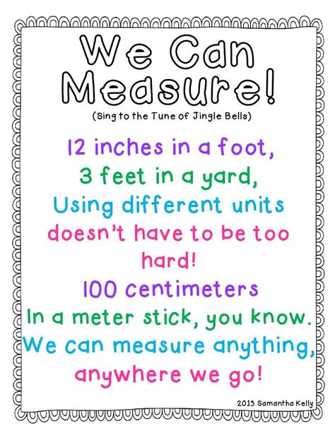 Free Measurement Song About Unit Conversions Kiddos Love Singing To