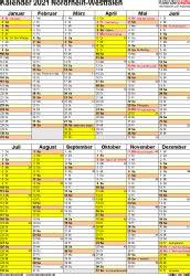 Personalize the spreadsheet calendars using the online excel download these free printable excel calendar templates with us holidays and customize them as you like. Kalender 2021 Nrw Din A4 Zum Ausdrucken / Kalender 2021 zum Ausdrucken als PDF (19 Vorlagen ...