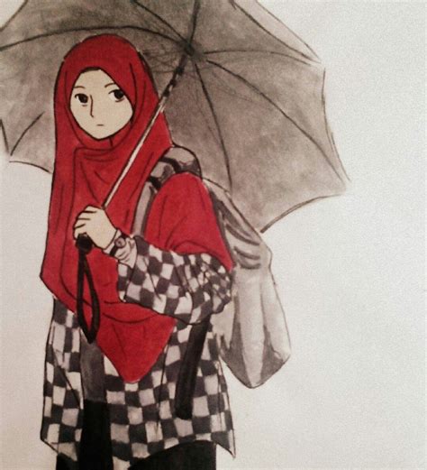Hijab Drawing Anime Muslim Hijab Cartoon Islam Muslim Makkah