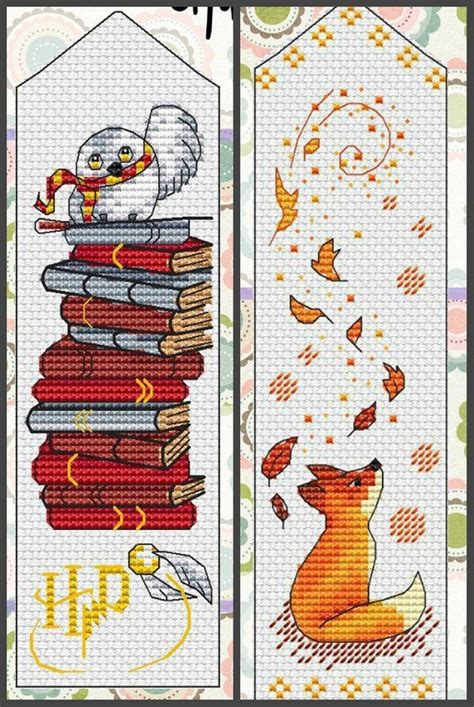 Pattern written in us terms. 15 Bookmark Cross Stitch Pattern PDF Instant Download Book ...