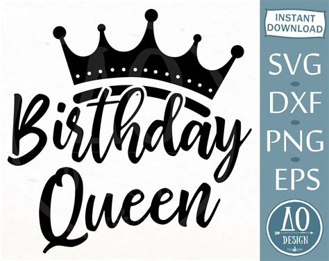 Dxf Queen Celebrate King Happy Birthday Svg Birthday Party Birthday Card Png Silhouette Clipart