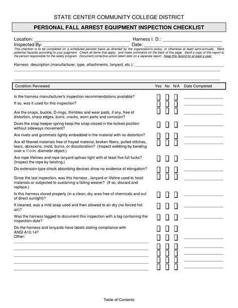 Harness inspection checklist template a safety harness inspection checklist is used before commencing daily tasks to ensure the integrity of safety harnesses and reduce the risk of falling. 11 Best Images of JSA Worksheet Template - Job Demands Analysis Template, Job Safety Analysis ...